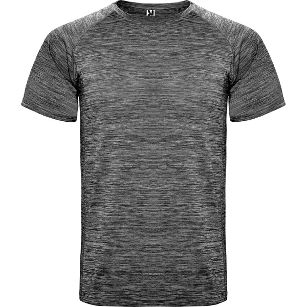 Camiseta técnica ranglán space dye Austin 140 g en negro vigore de 100% poliéster space dye, 140 g/m², vista frontal