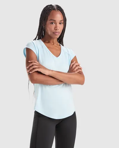 Camiseta técnica elástica cuello pico 160 g personalizable