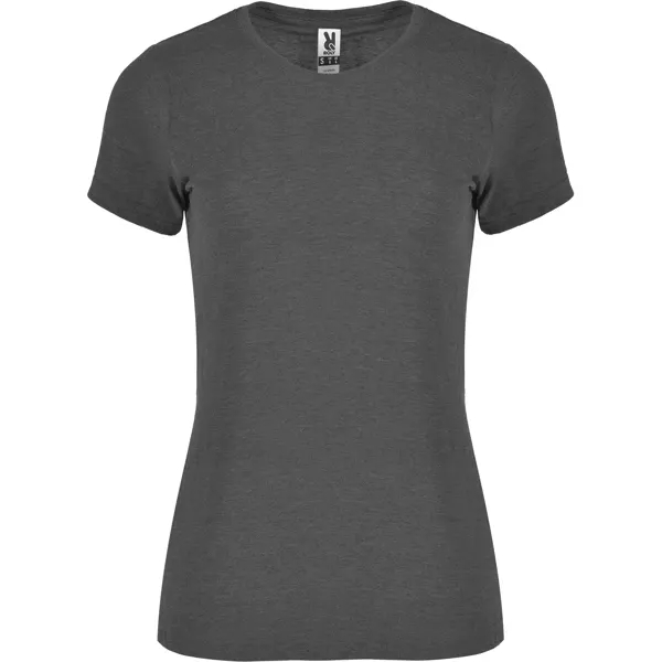 Camiseta de poliéster algodón Fox 150 g mujer en negro vigore de 65% poliéster / 35% algodón, punto liso, 150, vista frontal