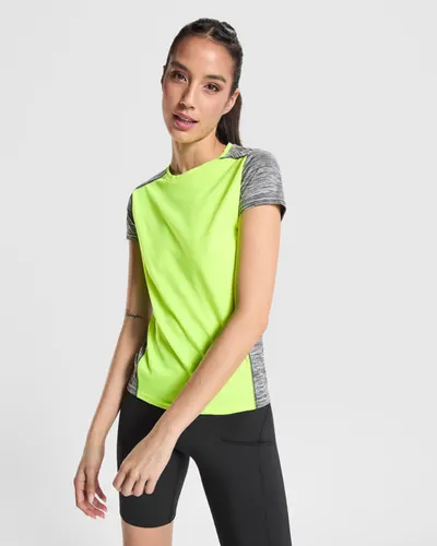 Camiseta técnica mujer antirroce combinada 135 g personalizable