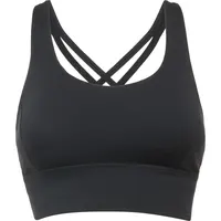Top deportivo elástico tirantes cruzados Sebring 255 g de 75% poliéster reciclado, 25% elastano, 255, vista lateral