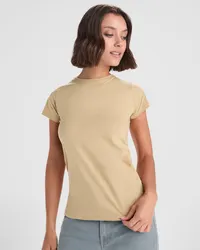Camiseta de algodón Capri 170 g entallada mujer de 100% algodón, punto liso, 170 g/m², vista frontal