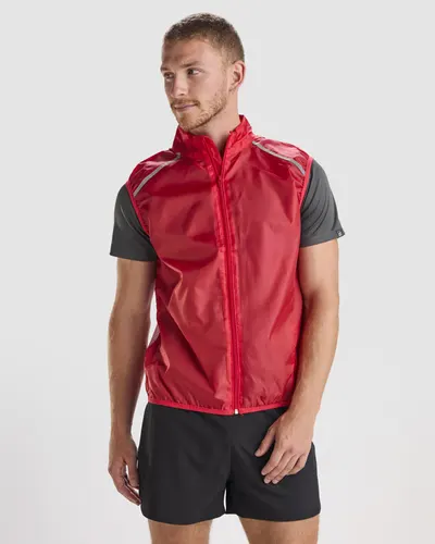 Chaleco cortavientos ultraligero plegable personalizable