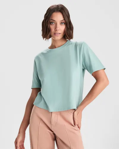 Camiseta de algodón Dominica 170 g talle corto holgado personalizable