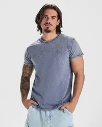 Camiseta de algodón peinado Husky 160 g efecto lavado de 100% algodón peinado, punto liso, 160 g/m², vista frontal