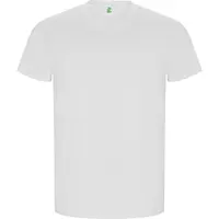 Camiseta de algodón orgánico Golden 160 g GOTS de 100% algodón orgánico peinado, punto liso, vista lateral
