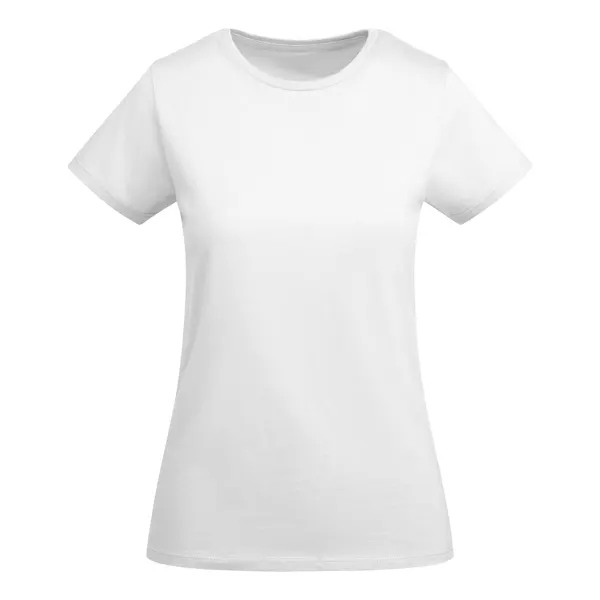 Camiseta de algodón orgánico Breda 175 g OCS mujer en blanco de 100% algodón orgánico, 175 g/m²Color gris, vista frontal