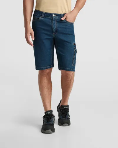 Bermuda vaquera stretch multibolsillos 370 g personalizable