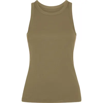 Camiseta Dribe sin mangas canalé algodón 220 g mujer personalizable