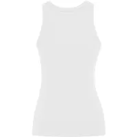 Camiseta Dribe sin mangas canalé algodón 220 g mujer de 95% algodón 5% elastano punto de canalé, 220, detalle 1
