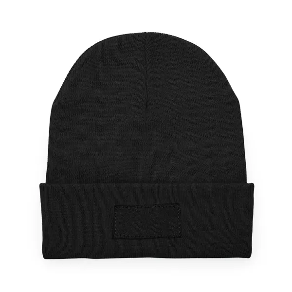 Gorro de punto acrílico doble capa Bulnes 200 g en negro de acrílico, 200g/m², vista frontal