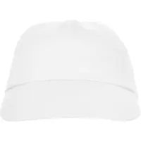 Gorra Basica 5 paneles poliéster 165 g con velcro de 95% poliéster / 5% algodón, 165 g/m², vista lateral