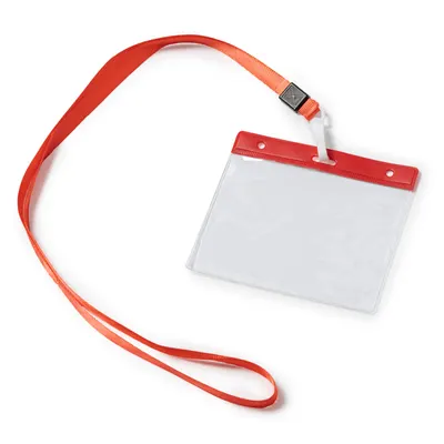 Lanyard con identificador de PVC personalizable
