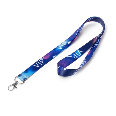Lanyard de poliéster Elvis sublimación con mosquetón personalizable