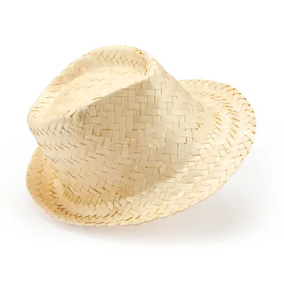 Sombrero de paja natural con banda interior personalizable