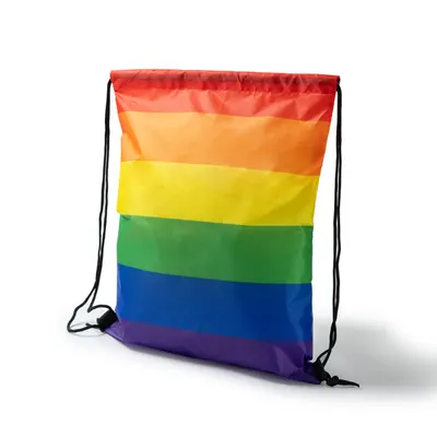 Mochila de cuerdas poliéster multicolor Bremen personalizable