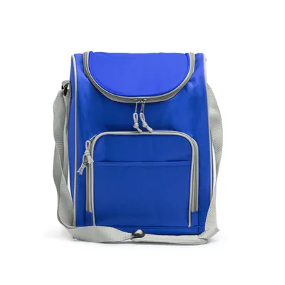Nevera de poliéster Bayona 600D con bolsillo frontal personalizable