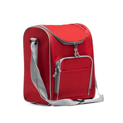 Nevera de poliéster Bayona 600D con bolsillo frontal personalizable