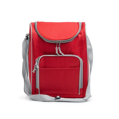 Nevera de poliéster Bayona 600D con bolsillo frontal personalizable