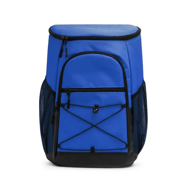 Mochila nevera de poliéster Sakra ripstop 210D en royal de poliéster, vista frontal