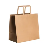 Bolsa de papel Olmo 80 g con asas planas de papel 80 g/m², vista frontal