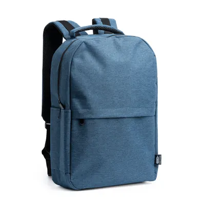Mochila portátil de RPET Gregor 600D salida USB personalizable
