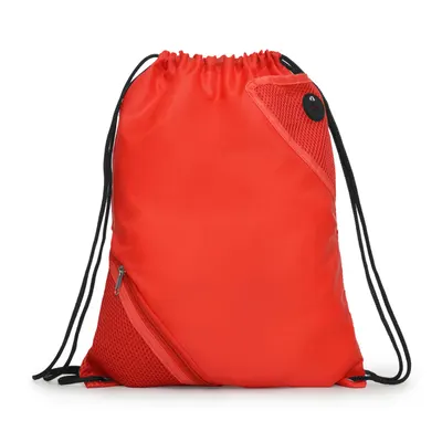 Mochila de cuerdas poliéster Cuanca 60 g 210D con bolsillo personalizable