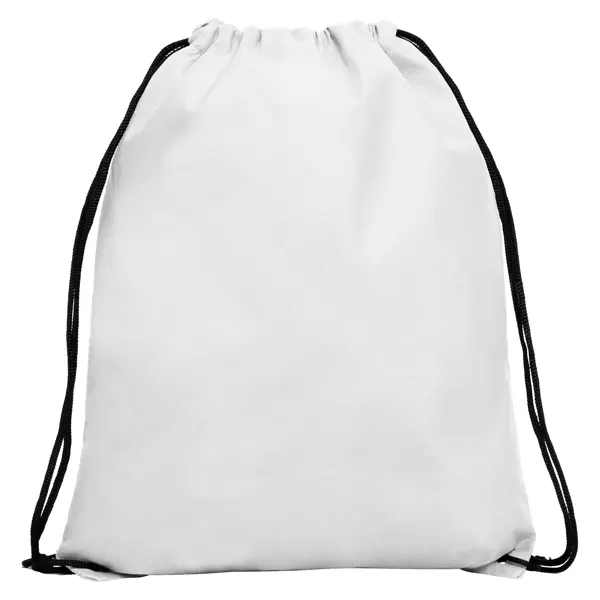 Mochila de cuerdas non woven Calao 80 g en blanco de 100% polipropileno no tejido, 80 g/m², vista frontal