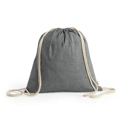 Mochila de cuerdas algodón reciclado Brescia 120 g personalizable
