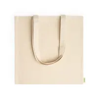 Bolsa de algodón orgánico Greta 300 g asas largas de 100% algodón orgánico, vista frontal