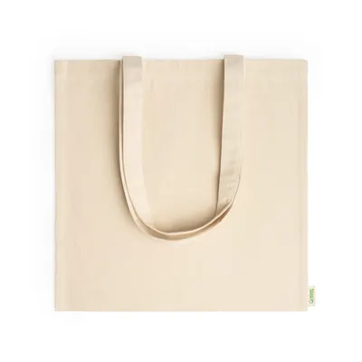 Bolsa de algodón orgánico Greta 300 g asas largas personalizable