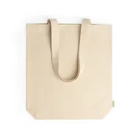 Bolsa de algodón orgánico Kensal 280 g con fuelle de 100% algodón orgánico, vista frontal