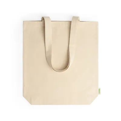 Bolsa de algodón orgánico Kensal 280 g con fuelle personalizable