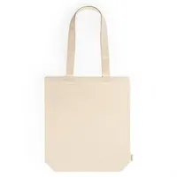 Bolsa de algodón orgánico Kensal 280 g con fuelle de 100% algodón orgánico, vista lateral