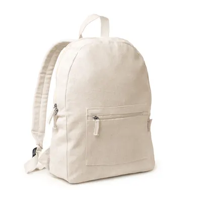 Mochila de algodón reciclado Firenza 320 g jaspeada personalizable