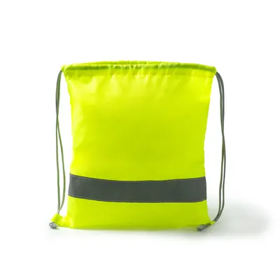 Mochila de cuerdas poliéster Labur 210D reflectante personalizable