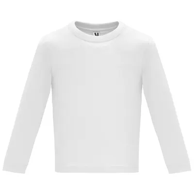 Camiseta bebé de algodón peinado 160 g manga larga personalizable