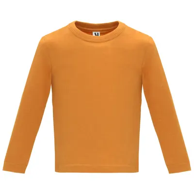 Camiseta bebé de algodón peinado 160 g manga larga personalizable
