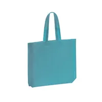 Bolsa non woven Sea 80 g con fuelle y asa larga de 100% polipropileno no tejido, 80 g/m², vista frontal
