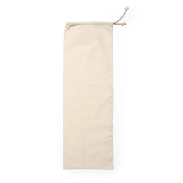 Bolsa de pan algodón Baguette 105 g con cordón en crudo de algodón 105 g/m², vista frontal