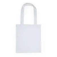 Bolsa de algodón Knoll de color 105 g asas largas de 100% algodón 105 g/m², vista lateral