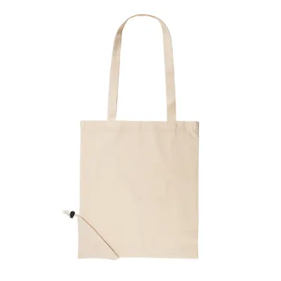 Bolsa plegable de algodón Dune 105 g con cordón personalizable