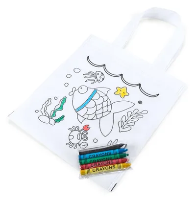Bolsa non woven Azor para colorear con ceras infantil personalizable