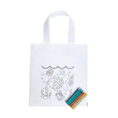 Bolsa non woven Azor para colorear con ceras infantil personalizable