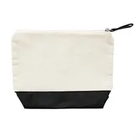 Neceser de algodón Doel 280 g bicolor de algodón 280 g/m², vista lateral