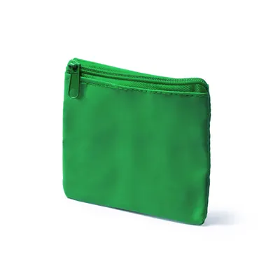 Monedero de PU con cremallera y anilla llavero personalizable