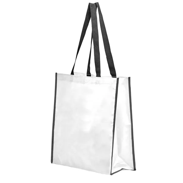 Bolsa laminada brillante Coast 120 g asas de nylon en blanco de polipropileno laminado, vista frontal