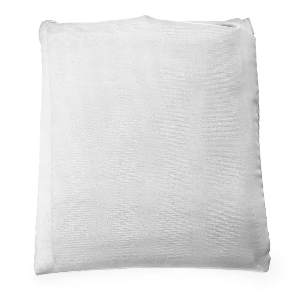 Bolsa plegable de RPET Pantala 55 g 190T con bolsillo en blanco de poliéster reciclado 190T RPET, vista frontal
