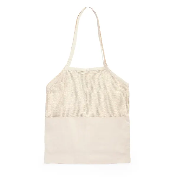 Bolsa de algodón Leaf 180 g con rejilla para fruta en crudo de 100% algodón180 g/m², vista frontal