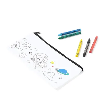 Estuche infantil para colorear con 5 ceras personalizable